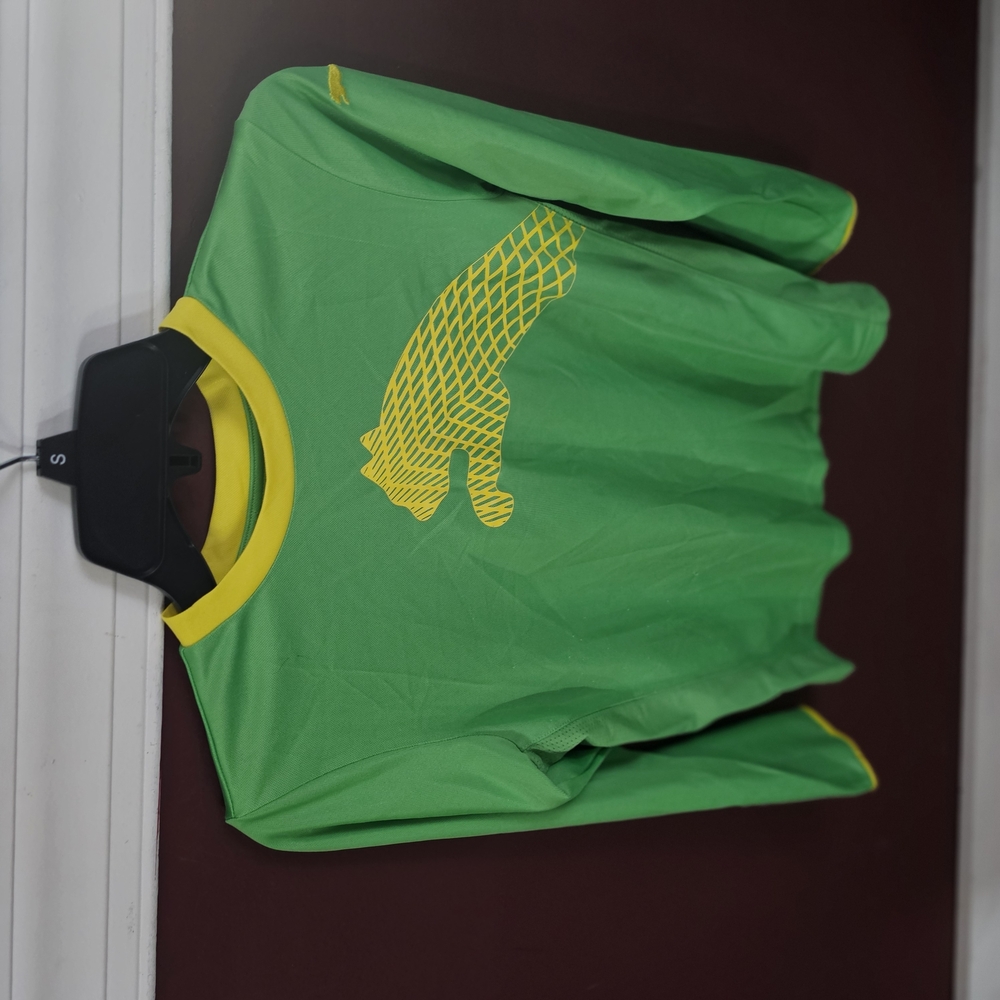 Green and Yellow Graphic Long Sleeve Shirt